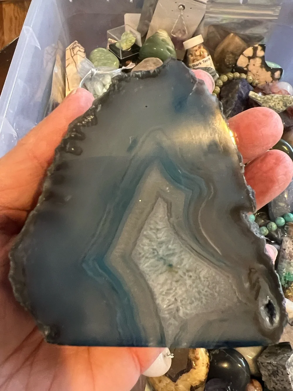 Huge Mystery Crystal Gemstone At Least 1Lb Scoop NWOT
